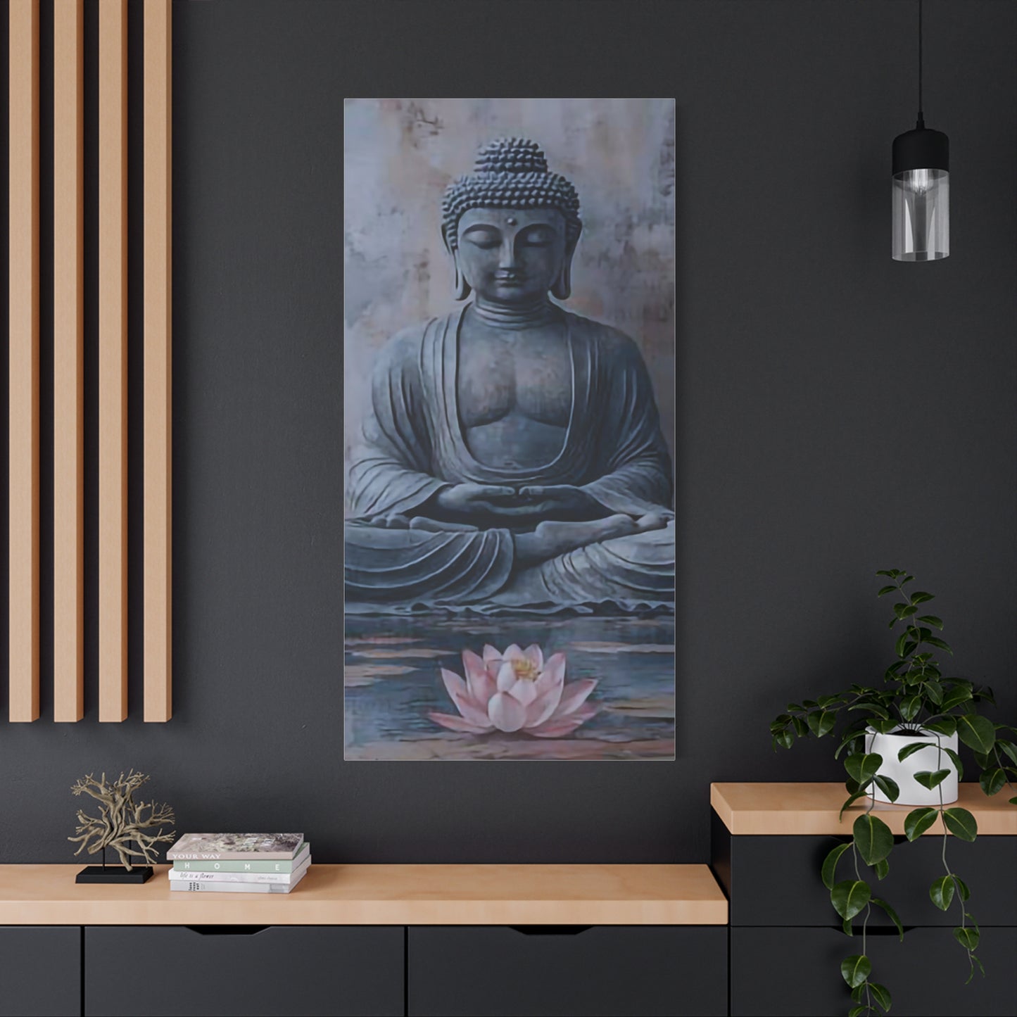 Buddha Lotus Canvas Wall Art | Serenity and Calm Home Decor
