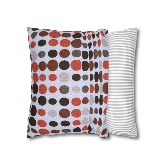 Modern Geometric Pillowcase - Stylish Spun Polyester for Cozy Home Decor