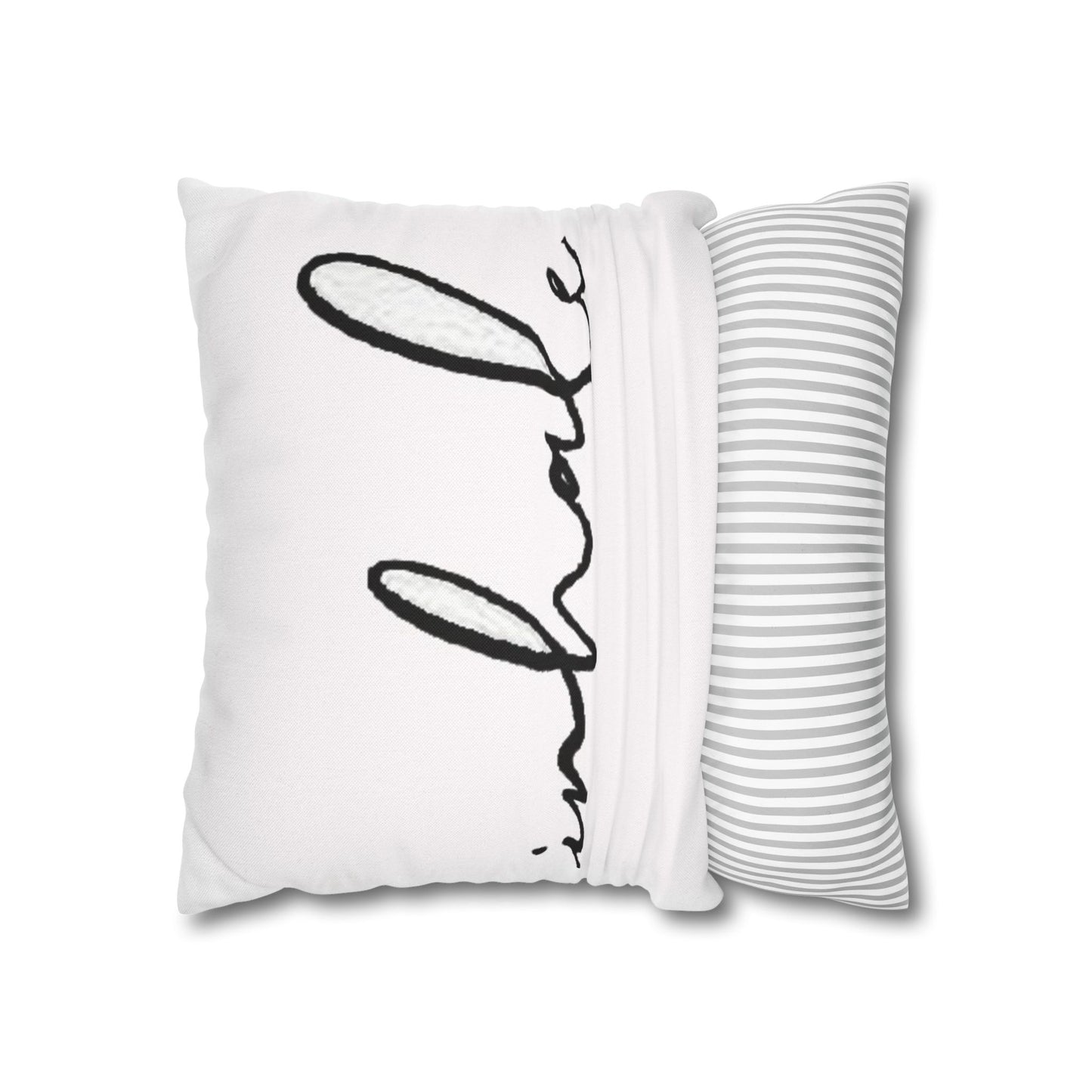 Motivational Inhale Pillowcase - Cozy Spun Polyester Home Decor